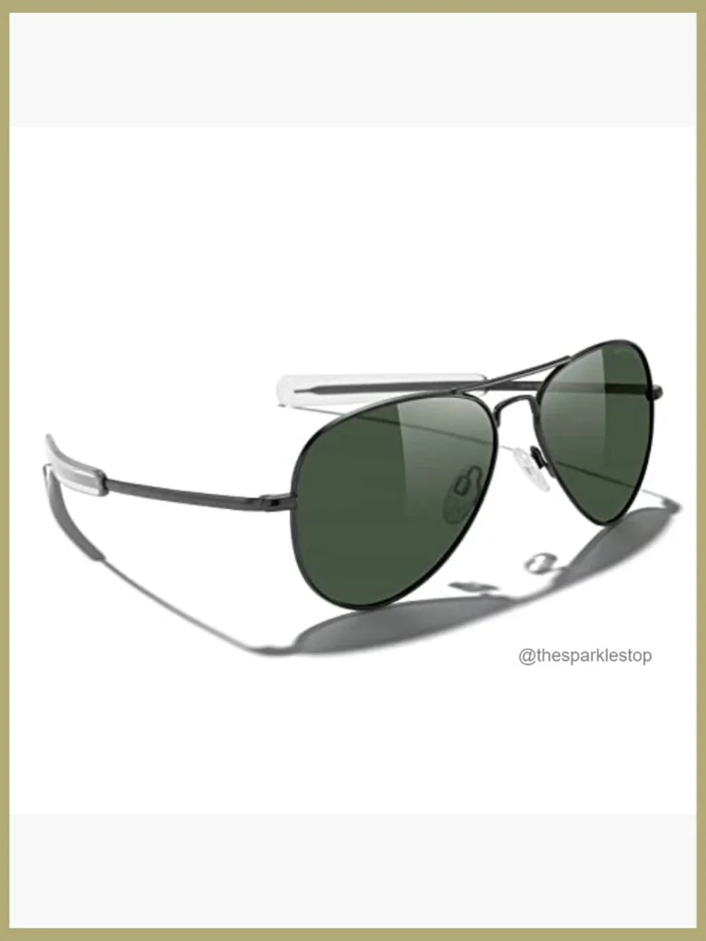Metal Frame Polarized Aviator Sunglasses for Men or Women